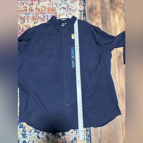Carhartt | NWT Blue Button Up Rugged Flex Relaxed Fit 3XL - Picture 3 of 7